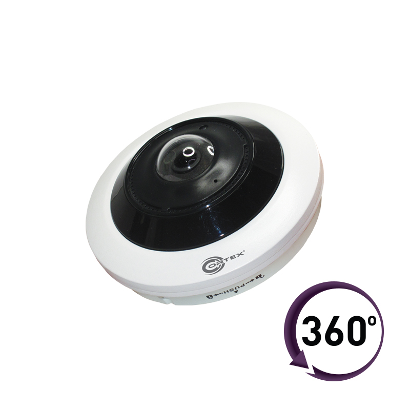 Medallion 8MP IP Indoor Fish Eye Network Camera with 360° panoramic view and PoE