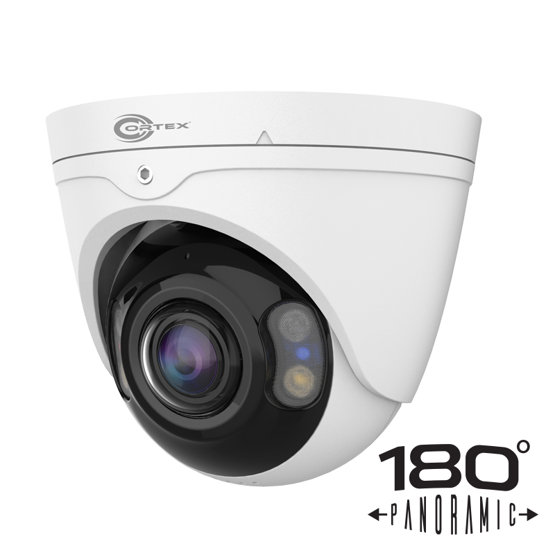 8MP (4K) IP Turret Camera with ColorMax and 180° Panoramic Lens with advanced AI