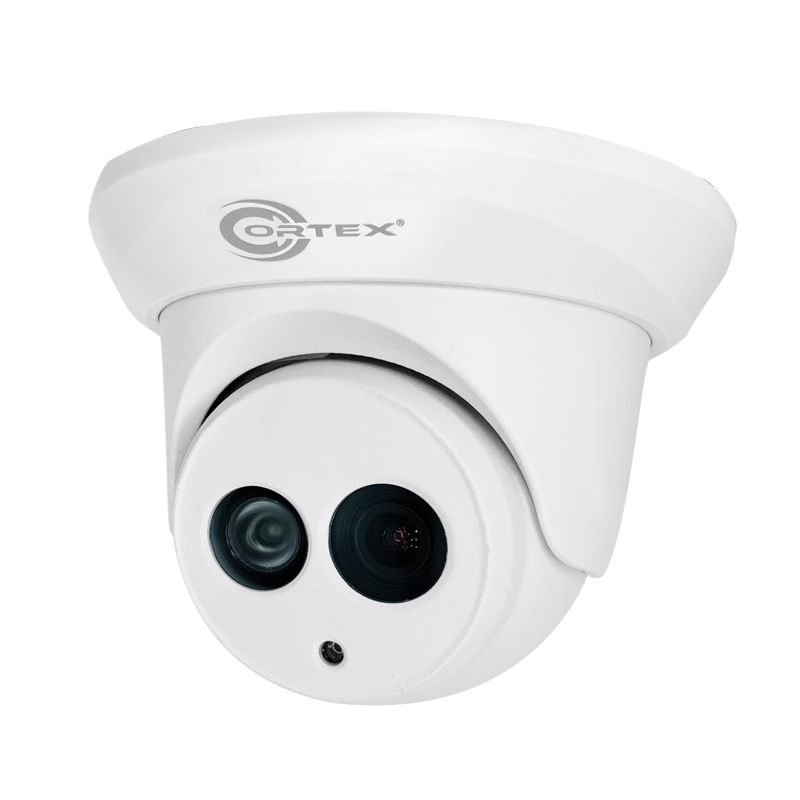 COR-IP2TRF 2MP 1920(H)×1080(V) Medallion  IP Infrared Eyeball Turret Security Camera with Triple Stream,WDR, Cortex VMS, Cortex CMS, alarm trigger and 3.6mm fixed lens