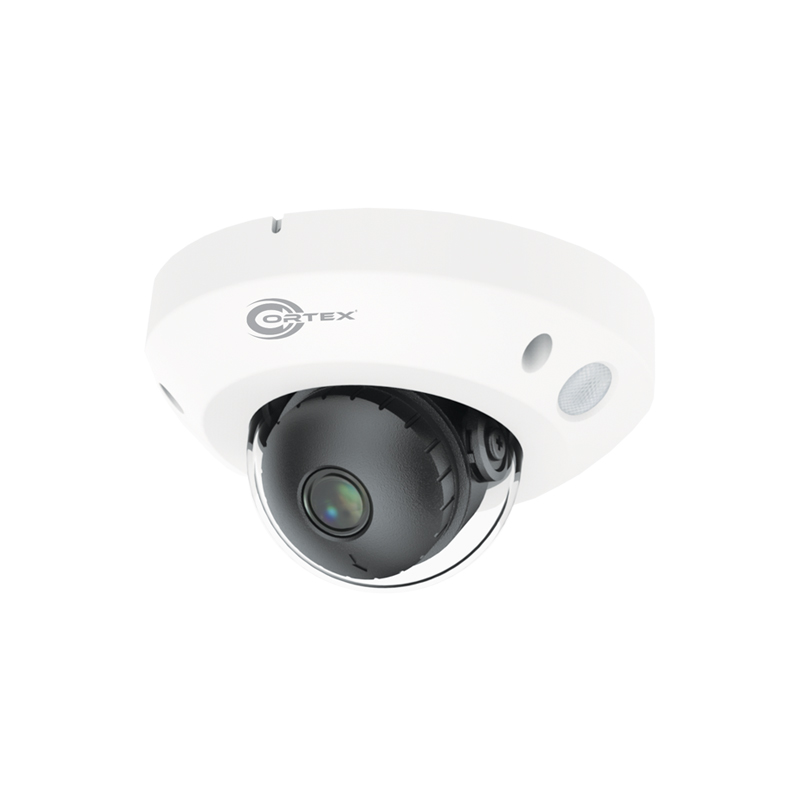 COR-IP5PE Medallion 5MP Cortex IP Mini Vandal Dome Camera with 2.8 Wide Angle Lens, Built-in Microphone and Essential AI