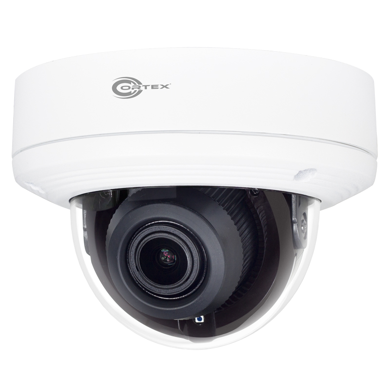 COR-IP5DV 5MP Network Dome Camera for IP Security Camera projects equip with motorized varifocal lens.