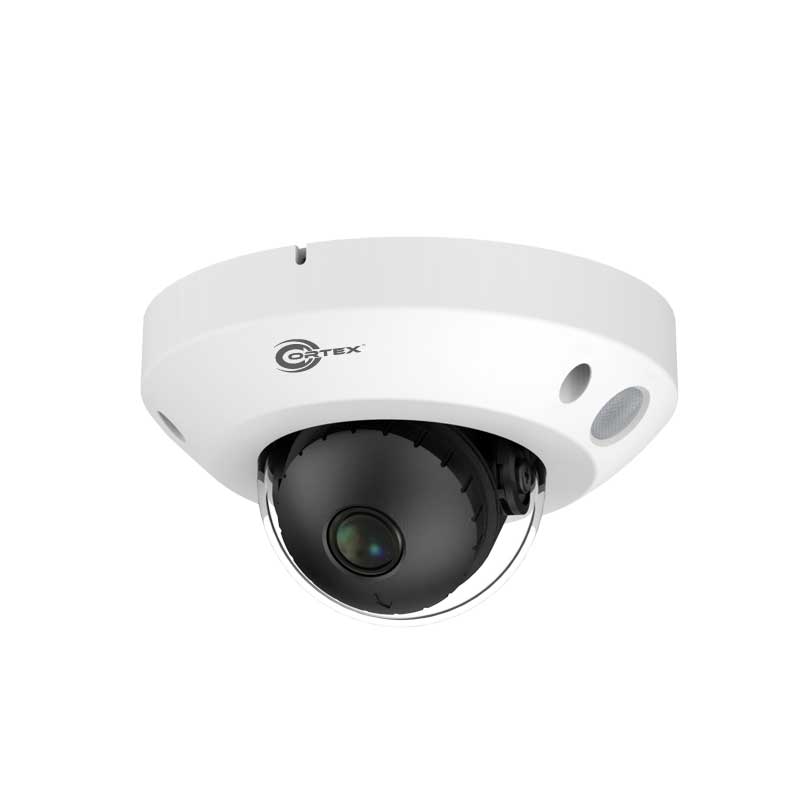 Medallion 8MP (4K) Cortex IP Mini Vandal Dome Camera with 2.8 Wide Angle Lens, Built-in Microphone and Essential AI