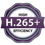 H.265 high resolution on Cortex security products